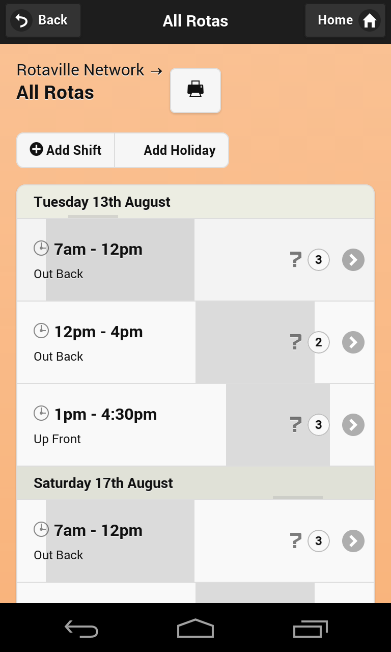 Rota App for Android