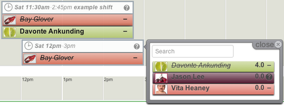Scheduling Conflict on Assignment Menu