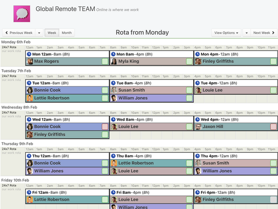Global Team Rota